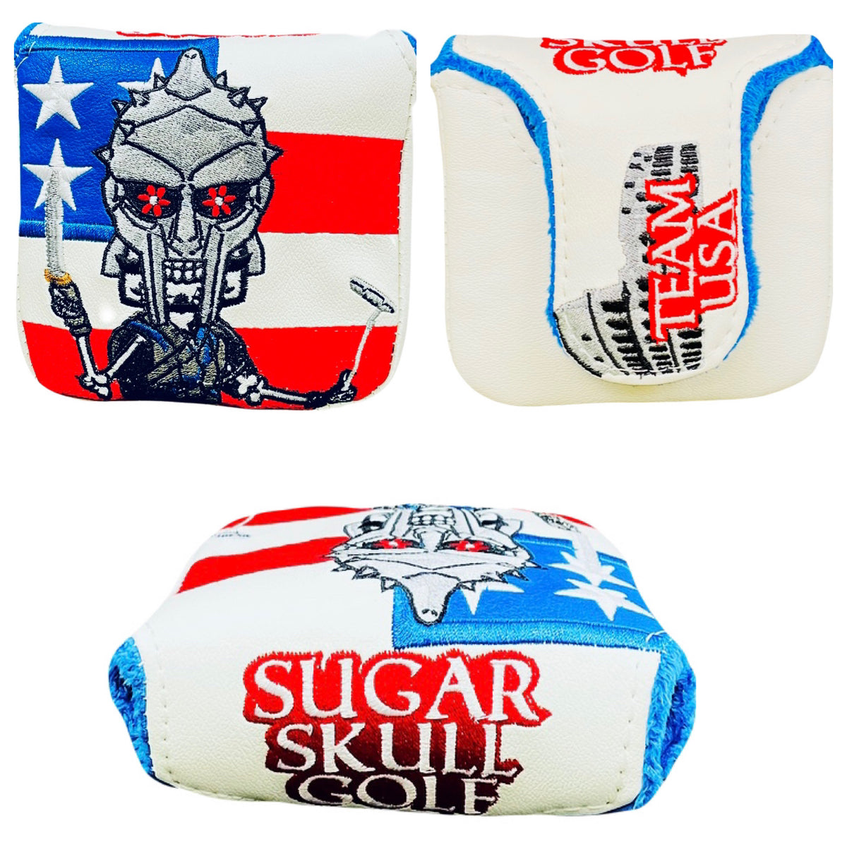 SSG 2023 Ryder Cup Team USA Putter Cover Mallet Sugar Skull Golf