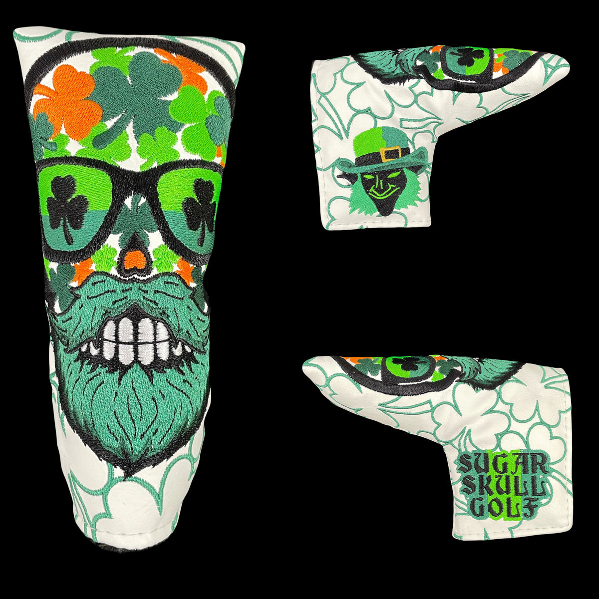 SSG 2025 St. Patrick’s Day Putter Cover - Blade – Sugar Skull Golf