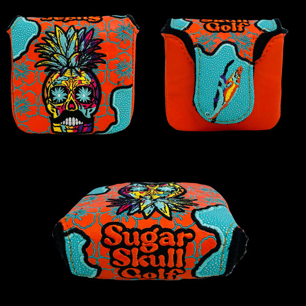 SSG 2024 Hawaiian Skull Orange/Blue Putter Cover - Mallet