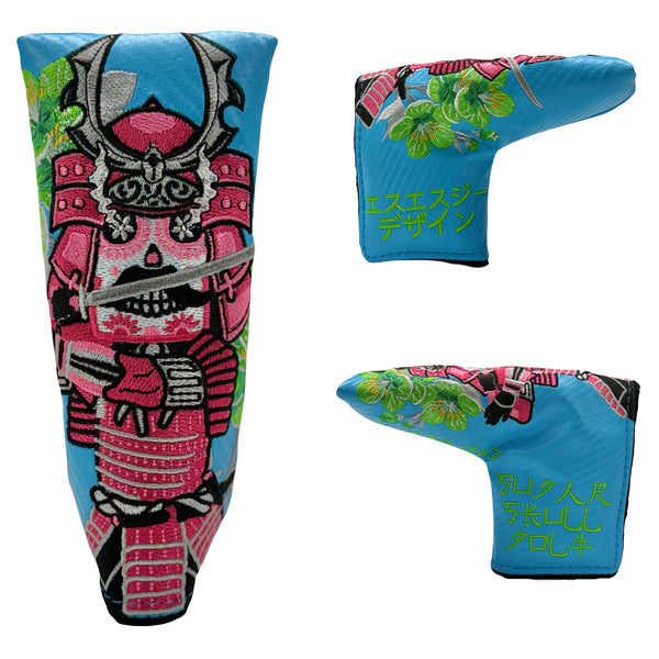SSG 2025 Blue Carbon Fiber Samurai Putter Cover - Blade