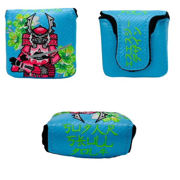 SSG 2025 Blue Carbon Fiber Samurai Putter Cover - Mallet