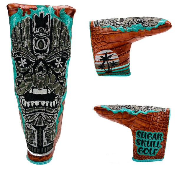SSG 1/1 Genuine Alligator Tiki Fire Putter Cover