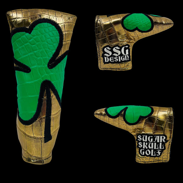 SSG 2024 St. Patrick’s Day Gold/Green Gator Putter Cover - Blade