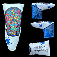 SSG 1/1 Hand Painted Back of Skull Putter Cover