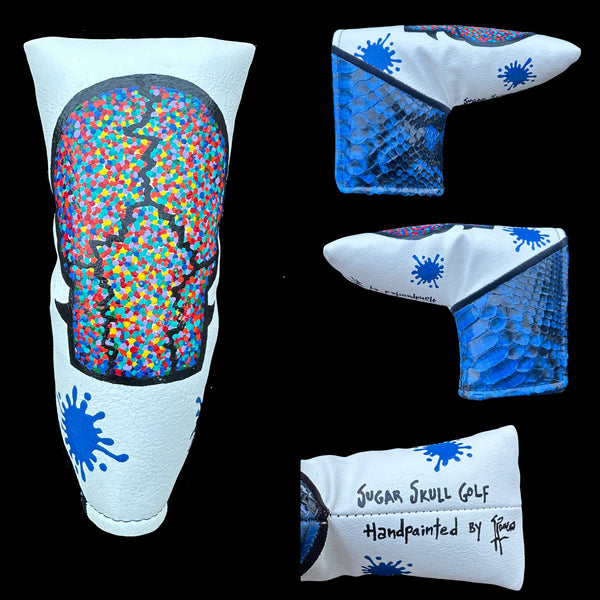 SSG 1/1 Hand Painted Back of Skull Putter Cover