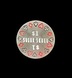 Stainless Steel Hand Stamped Money Ball Marker - Individually Numbered
