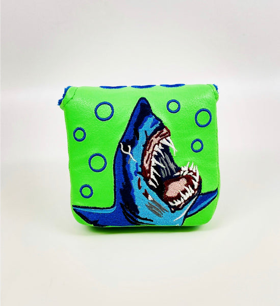 SSG Shark Week Lime Putter Cover - Mallet