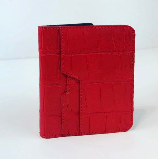 SSG Genuine Crocodile Cardholder Wallet - Red