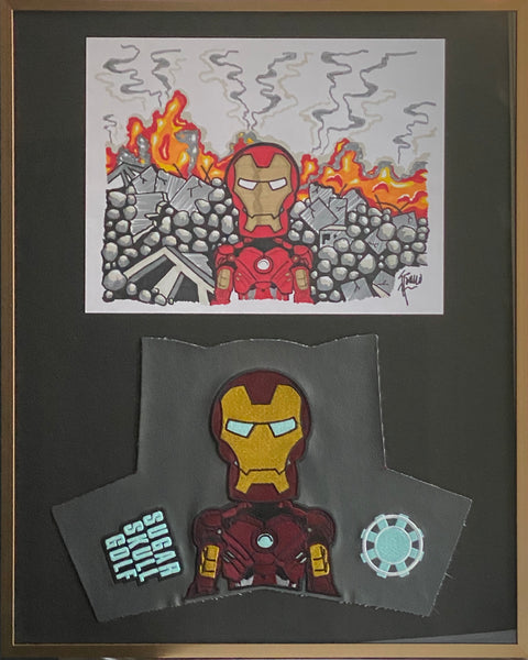 SSG Iron Man Special Cover and Drawing 16" X 20"