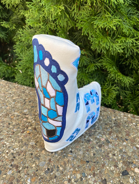 1/1 White MJ Tarheels Putter Cover - Blade