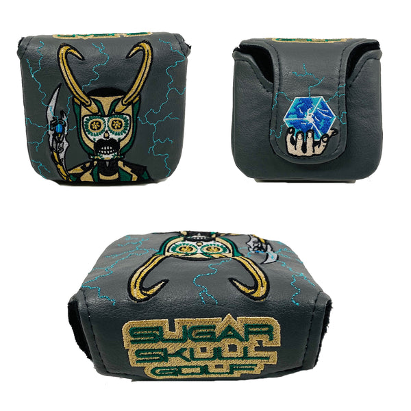SSG Loki Skull Gray Putter Cover - Mallet