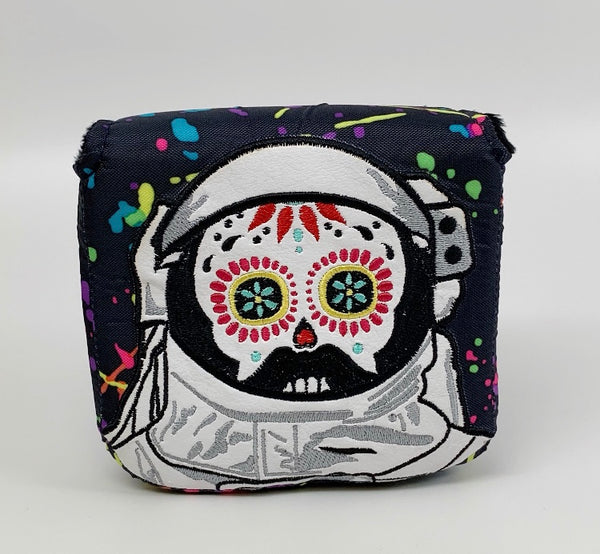 Sugar Skull Golf Astronaut Mallet Putter Headcover