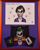 Framed Joker and Head Cover Drawing 16" X 20"