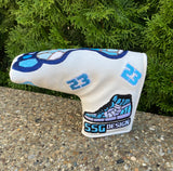 1/1 White MJ Tarheels Putter Cover - Blade