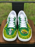 Custom Green/Yellow Hand Painted Nike Air Jordan Low Size 11M US