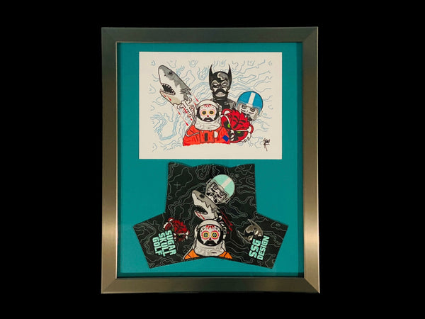 Framed SSG Characters Special Cover and Drawing 16" X 20"
