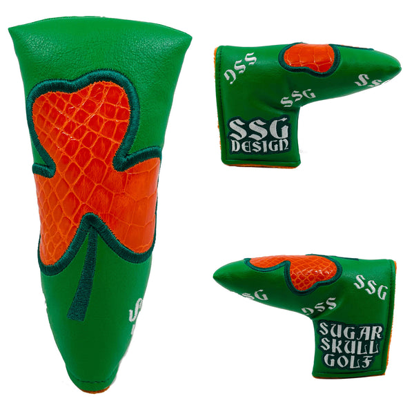 SSG 2022 St. Patrick’s Day Green/Orange Gator Putter Cover - Blade