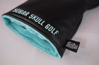 Sugar Skull Golf *NEW STYLE* Black/Robin Egg Blue Driver Headcover *Preorder*