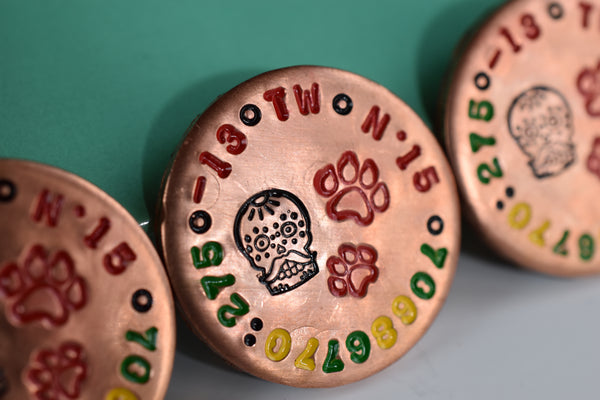 Copper Ballmarker (1/5) Handstamped - Tiger Release