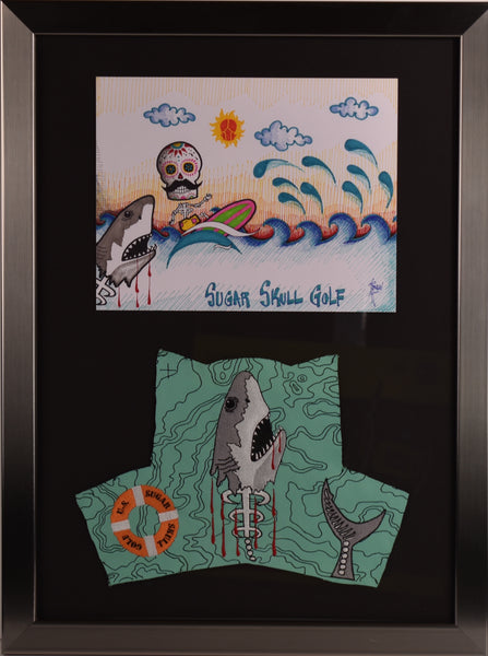 Shark Week Headcover and Drawing 24" X 18"