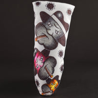 Sugar Skull Golf Hand Drawn Nylon Putter Cover #3