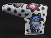 Sugar Skull Golf Hand Drawn Nylon Putter Cover #3