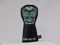 Sugar Skull Golf *NEW STYLE* Black/Robin Egg Blue Fairway Headcover *Preorder*