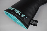 Sugar Skull Golf *NEW STYLE* Black/Robin Egg Blue Fairway Headcover *Preorder*