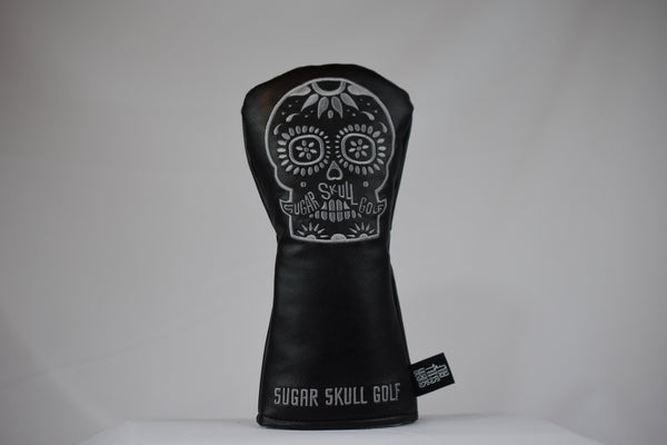 Sugar Skull Golf *NEW STYLE* Black/Gray Fairway Headcover *Preorder*