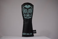 Sugar Skull Golf *NEW STYLE* Black/Robin Egg Blue Hybrid Headcover *Preorder*