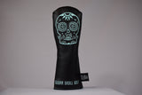 Sugar Skull Golf *NEW STYLE* Black/Robin Egg Blue Hybrid Headcover *Preorder*