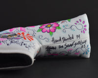 Sugar Skull Golf Hand Drawn Nylon Putter Cover #1