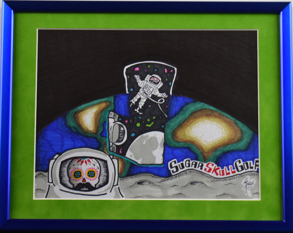 Astronaut Space Drawing 14" X 11"