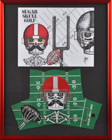 Football Headcover and Drawing 16" X 20"