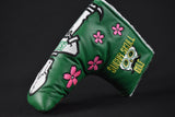 Large Caddy Skull Green Genuine Leather Blade Putter Cover *Masters Limited Release*