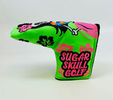 SSG Lime Hawaii Hula Skull Girl Putter Cover - Blade
