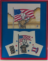 President’s Day USA and Drawing 16" X 20"