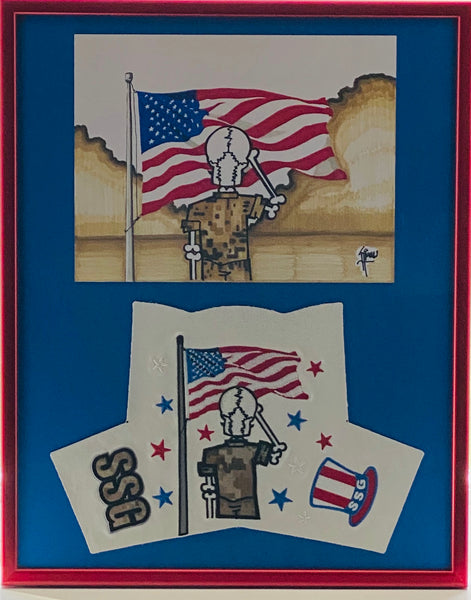 President’s Day USA and Drawing 16" X 20"