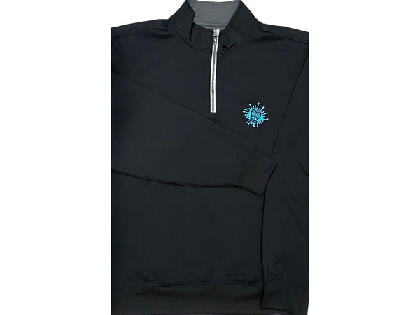 Fairway Greene Caves Long Sleeve 1/4 Zip - Black