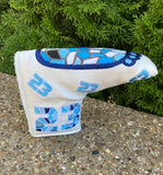 1/1 White MJ Tarheels Putter Cover - Blade