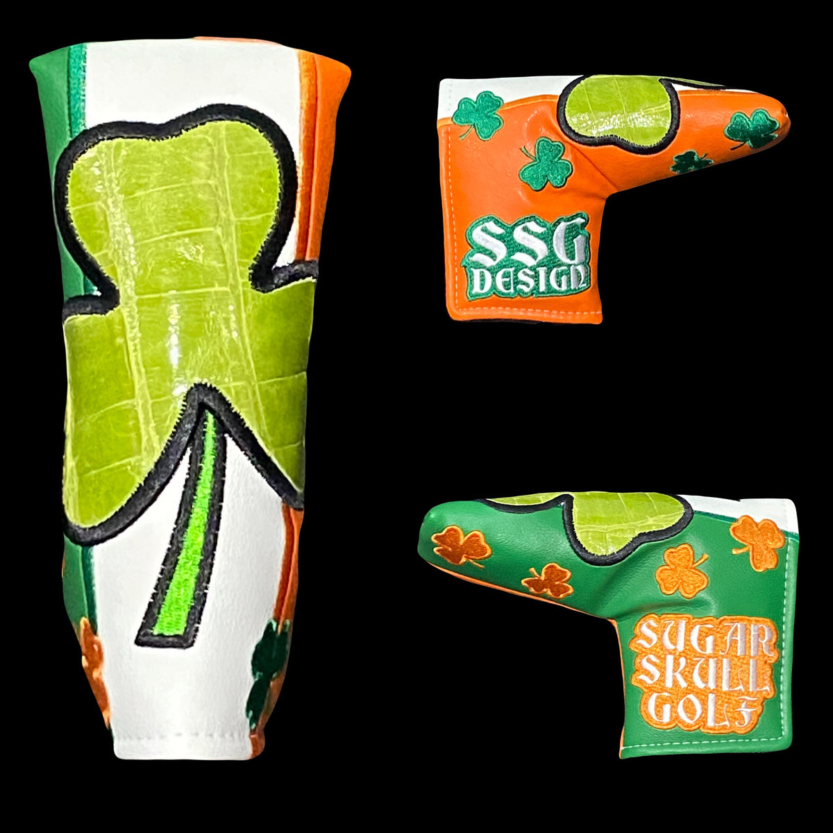 SSG 2023 Patchwork St. Patrick’s Day Putter Cover - Blade – Sugar Skull ...