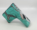 Shark Week Genuine Leather Blade Style Putter Cover *Limited Release*