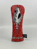 *Pre-Order* Shark Week Red Hybrid/Utility Wood Headcover *NEW STYLE*