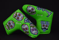 Sugar Skull Golf *Limited Release* Putter Cover - Lime Green